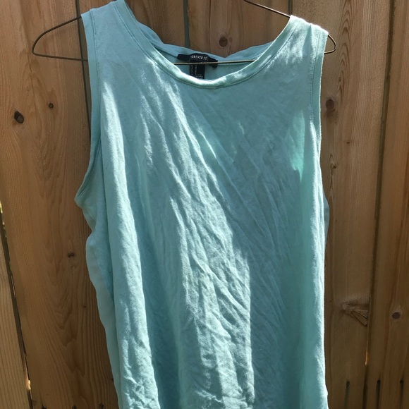 Forever 21 Teal Tank Top - Picture 2 of 4